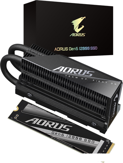 SSD Gigabyte Aorus Gen5 12000 1TB AG512K1TB - фото