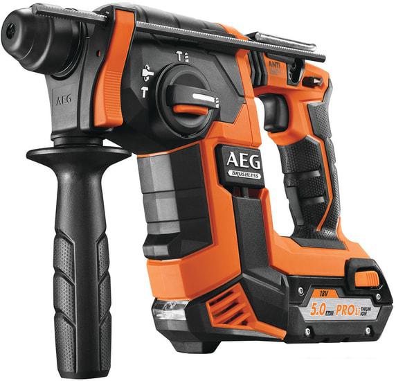 Перфоратор AEG Powertools BBH 18BL LI-502C 4935464753 (с 2-мя АКБ, кейс) - фото