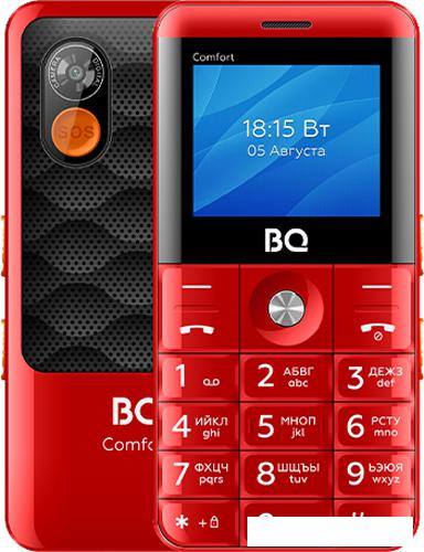 Кнопочный телефон BQ-Mobile BQ-2006 Comfort (красный) - фото