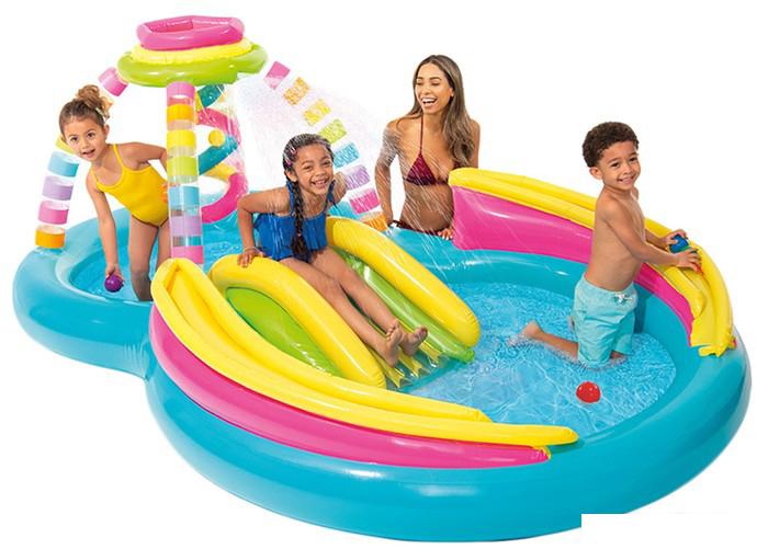 Игровой центр  Intex Rainbow Funnel Play Center 56137NP (295x191x109) - фото