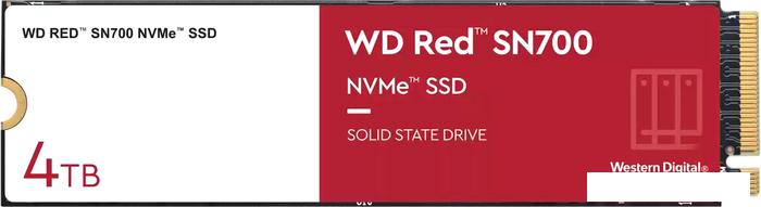 SSD WD Red SN700 4TB WDS400T1R0C - фото