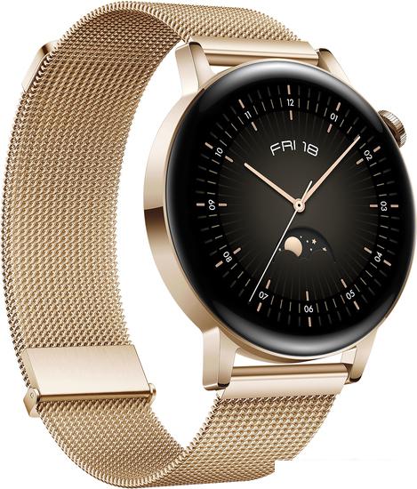 Умные часы Huawei Watch GT 3 Elegant 42 мм (с миланским ремешком) - фото