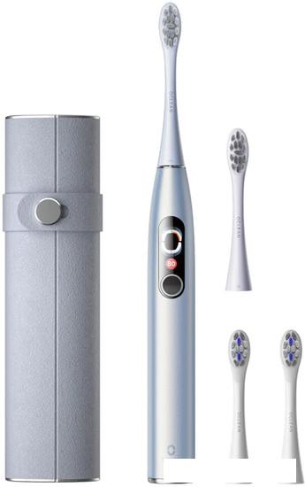 Электрическая зубная щетка Oclean X Pro Digital Set (серебристый) - фото
