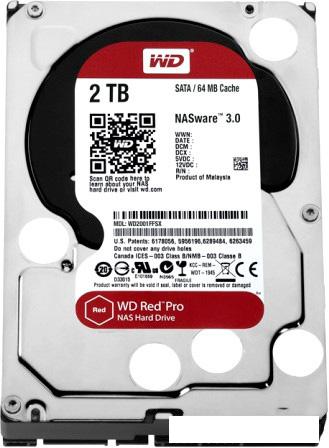 Жесткий диск WD Red Pro 2TB [WD2002FFSX] - фото