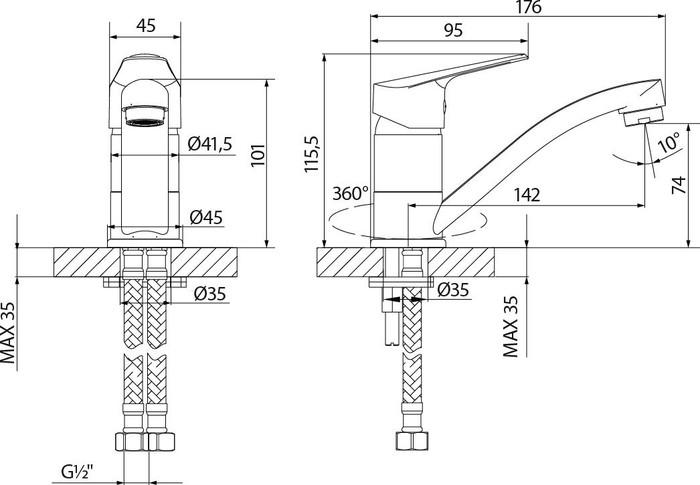 Смеситель Lemark Partner LM6507C - фото