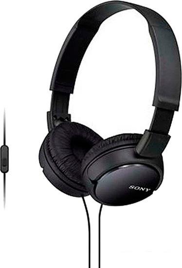 Наушники с микрофоном Sony MDR-ZX110AP (черный) - фото