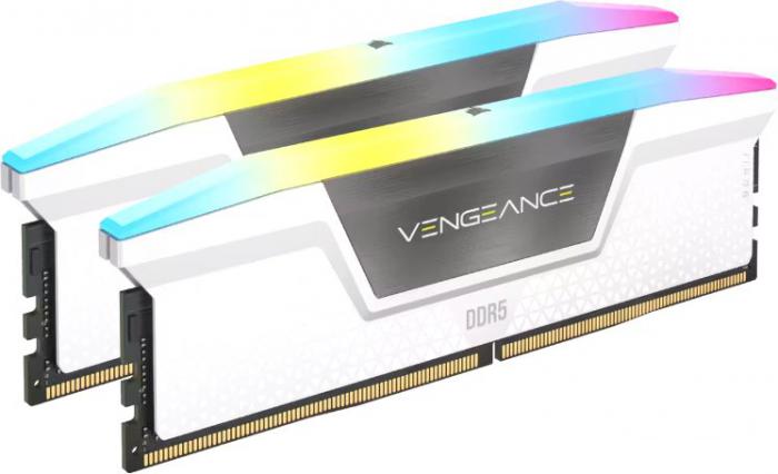 Оперативная память Corsair Vengeance RGB 2x16ГБ DDR5 6400 МГц CMH32GX5M2B6400C36W - фото