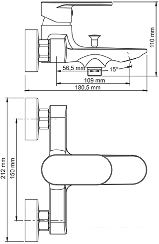 Смеситель Wasserkraft Elbe 7401 - фото