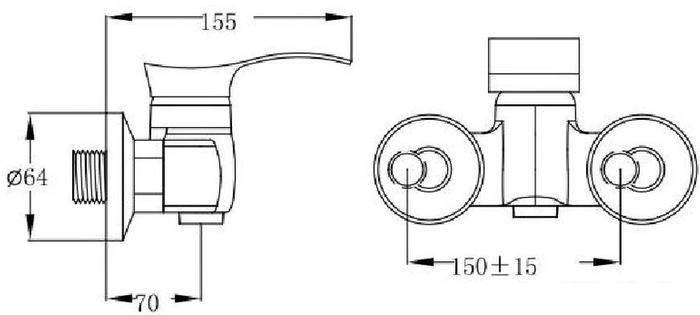 Смеситель РМС SL86-003 - фото