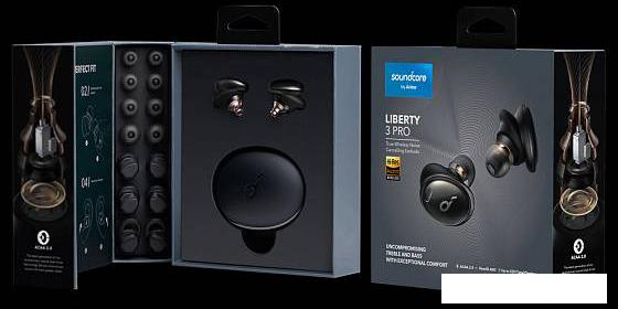 Наушники Anker SoundCore Liberty 3 Pro (серый) - фото