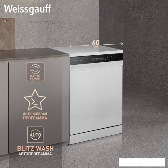 Отдельностоящая посудомоечная машина Weissgauff DW 6038 Inverter Touch - фото