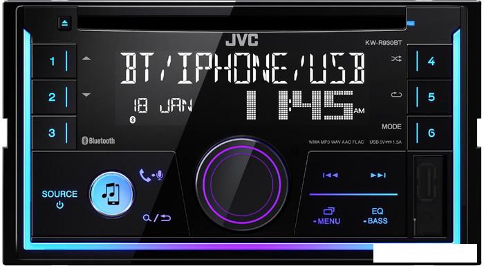 CD/MP3-магнитола JVC KW-R930BT - фото