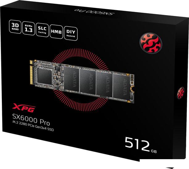 SSD A-Data XPG SX6000 Pro 512GB ASX6000PNP-512GT-C - фото