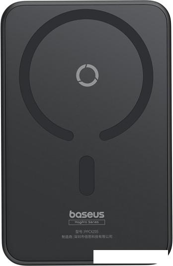 Внешний аккумулятор Baseus MagPro Magnetic Bracket Wireless Fast-Charging Power Bank 20W 5000mAh (черный) - фото