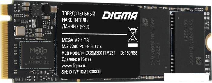 SSD Digma Mega M2 1TB DGSM3001TM23T - фото