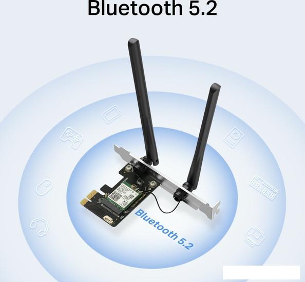 Wi-Fi/Bluetooth адаптер Mercusys MA80XE - фото