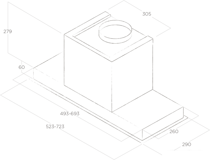 Кухонная вытяжка Elica Hidden 2.0 IX/A/60 PRF0092333A - фото