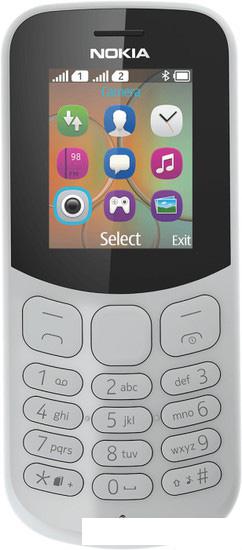 Мобильный телефон Nokia 130 Dual SIM (2017) (серый) - фото