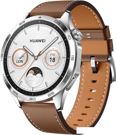 Умные часы Huawei Watch GT 4 46 мм (коричневый) - фото