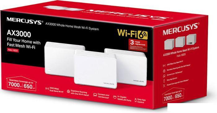 Wi-Fi система Mercusys Halo H80X (3-pack) - фото