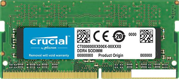 Оперативная память Crucial 8GB DDR4 SODIMM PC4-21300 CT8G4SFS8266 - фото