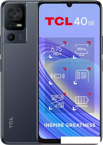 Смартфон TCL 40SE T610K 6GB/256GB (темно-серый) - фото