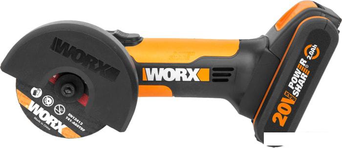 Угловая шлифмашина Worx WX801 (с 1-им АКБ, кейс) - фото