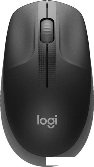 Мышь Logitech M190 (черный/темно-серый) - фото