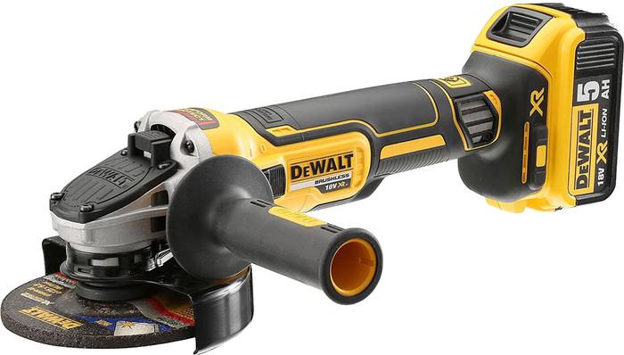 Угловая шлифмашина DeWalt DCG405P2 (с 2-мя АКБ, кейс) - фото