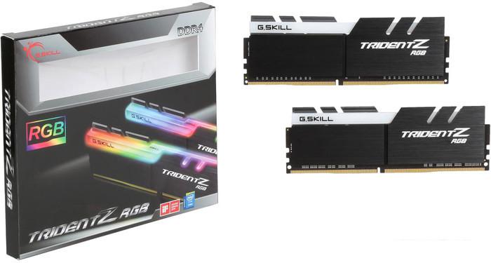 Оперативная память G.Skill Trident Z RGB 2x16GB DDR4 PC4-32000 F4-4400C19D-32GTZR - фото