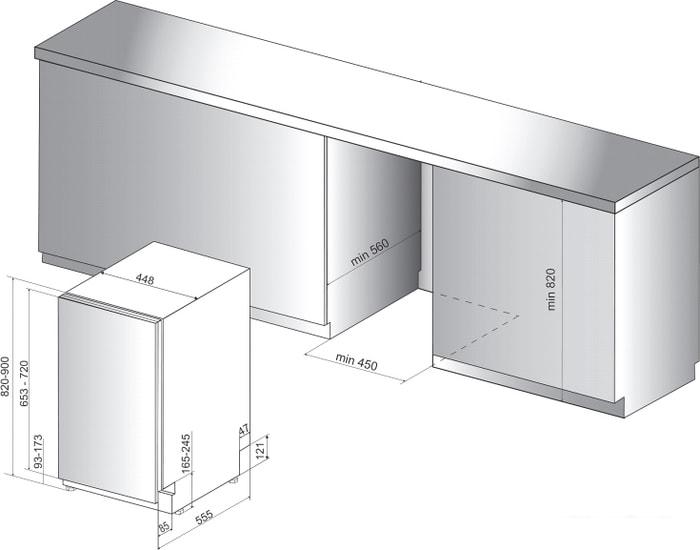 Посудомоечная машина Hotpoint-Ariston HSIC 3T127 C - фото