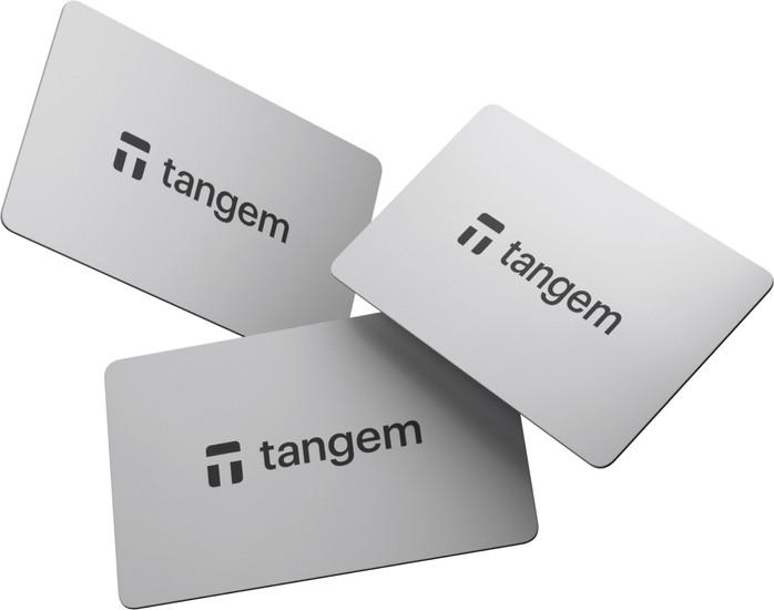 Аппаратный криптокошелек Tangem Wallet набор из 3 карт (белый) - фото