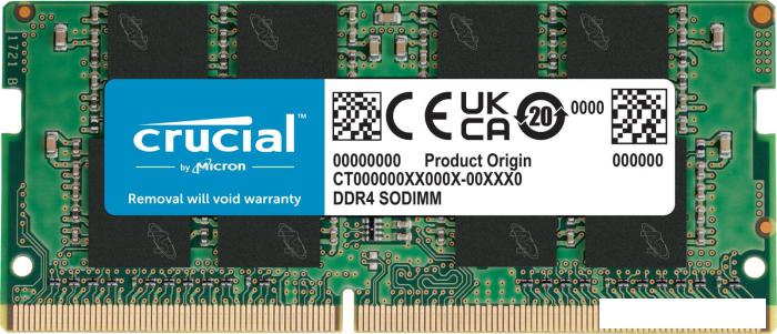 Оперативная память Crucial Basics 16ГБ DDR4 SODIMM 3200МГц CB16GS3200 - фото