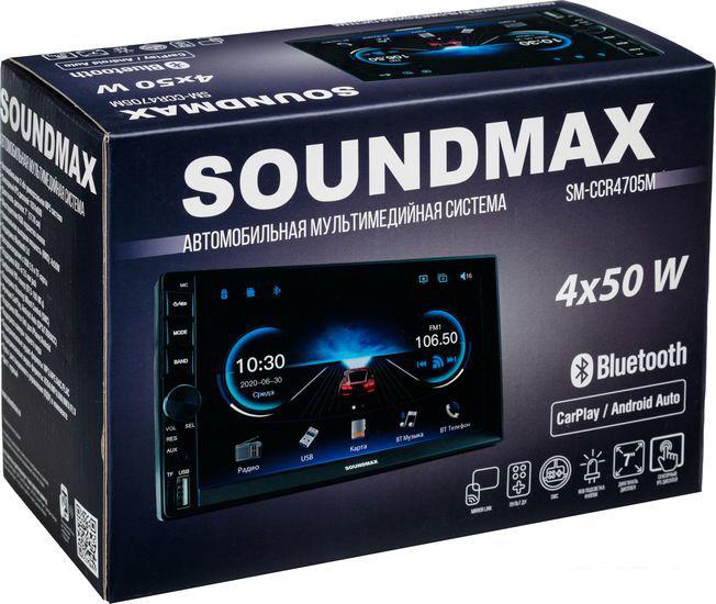 USB-магнитола Soundmax SM-CCR4705M - фото