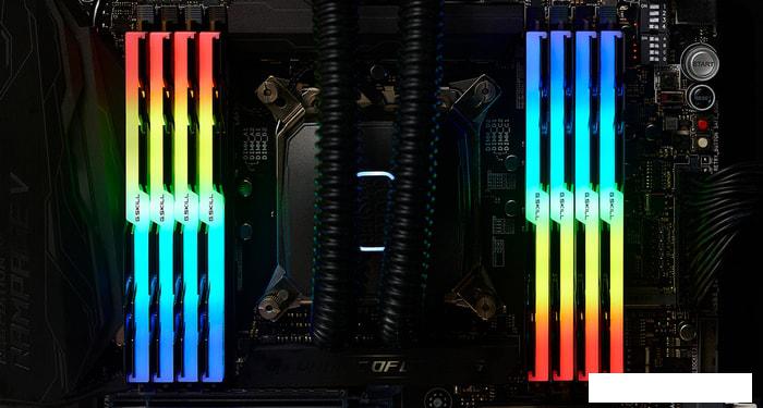 Оперативная память G.Skill Trident Z RGB 8x8GB DDR4 PC4-32000 F4-4000C18D-64GTZR - фото