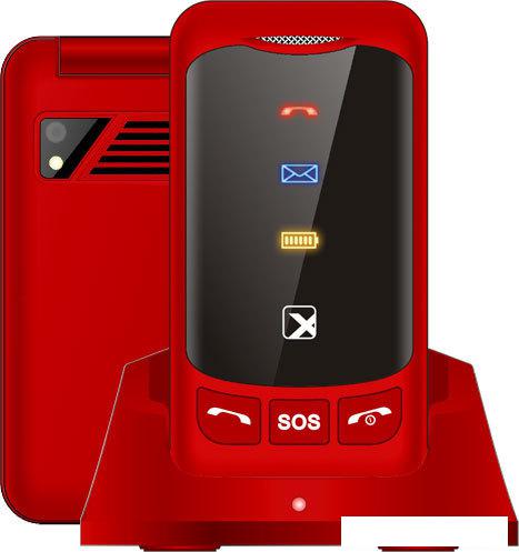 Смартфон TeXet TM-B419 (красный) - фото