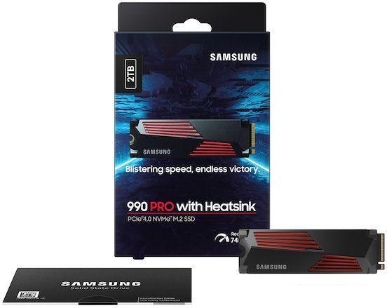 SSD Samsung 990 Pro с радиатором 2TB MZ-V9P2T0CW - фото