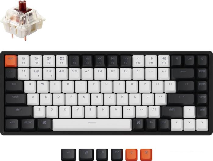 Клавиатура Keychron K2 V2 RGB K2-C3H (Gateron G Pro Brown, нет кириллицы) - фото