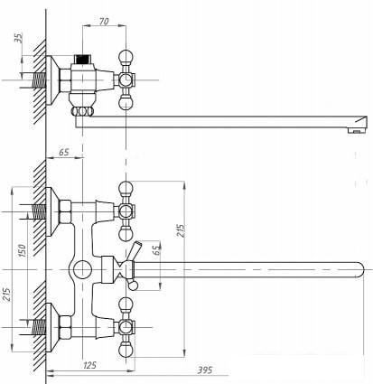 Смеситель Fauzt FZs-421-54 - фото