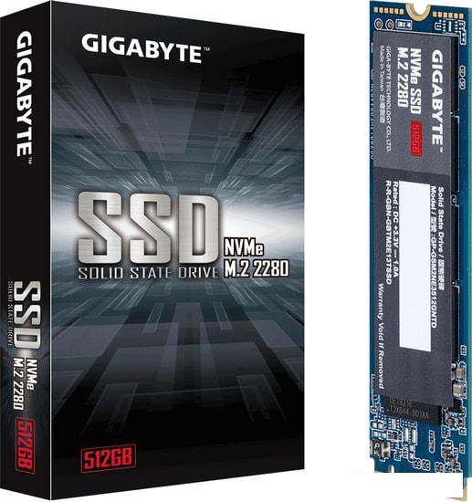 SSD Gigabyte NVMe 512GB GP-GSM2NE3512GNTD - фото