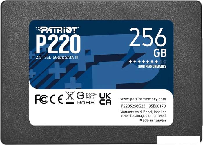 SSD Patriot P220 256GB P220S256G25 - фото