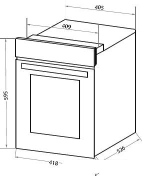 Электрический духовой шкаф HOMSair OEM451BK - фото