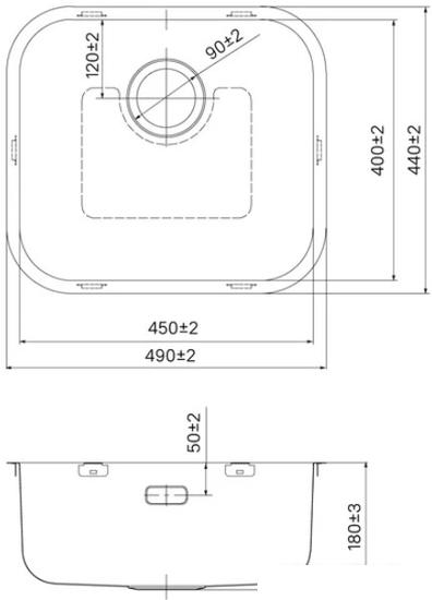 Кухонная мойка IDDIS Mate MAT49S0i77 - фото