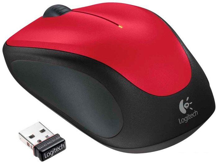 Мышь Logitech M235 Wireless Mouse (красный) [910-002496] - фото