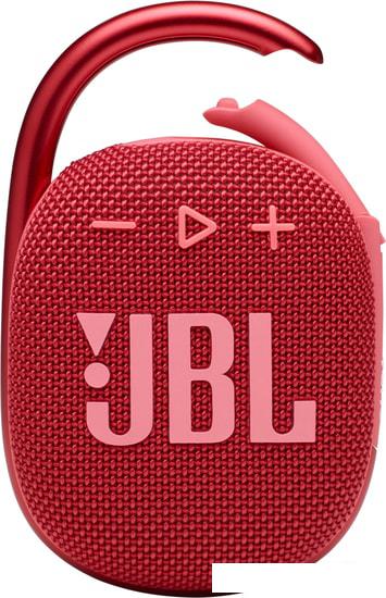 Беспроводная колонка JBL Clip 4 (красный) - фото