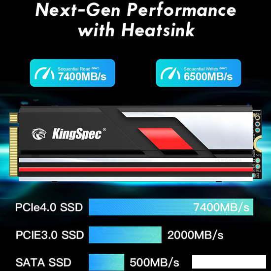 SSD KingSpec XG7000 Pro 1TB - фото