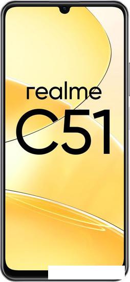 Смартфон Realme C51 RMX3830 4GB/128GB (угольно-черный) - фото