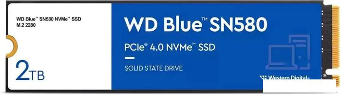 SSD WD Blue SN580 2TB WDS200T3B0E - фото