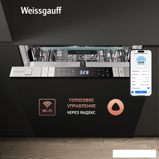 Встраиваемая посудомоечная машина Weissgauff BDW 4150 Touch DC Inverter Wi-Fi (модификация 2024 года) - фото