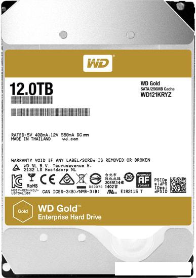 Жесткий диск WD Gold 12TB WD121KRYZ - фото